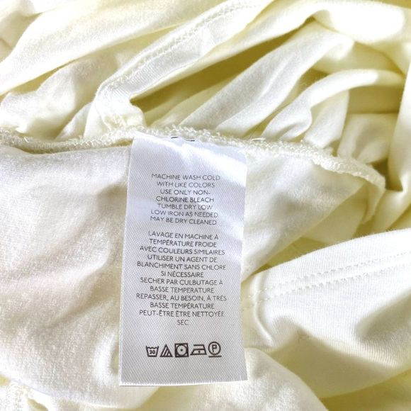 NWT Maeve By Anthropologie Size L White Faux Wrap Surplice  Surplice Sleeveless - Picture 9 of 10